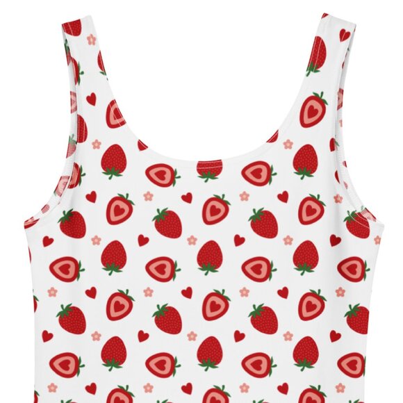 Strawberry Hearts Swing Pin Up Dress - Picture 2 of 11